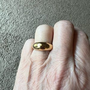 NIB James Michelle gold-plated dome ring